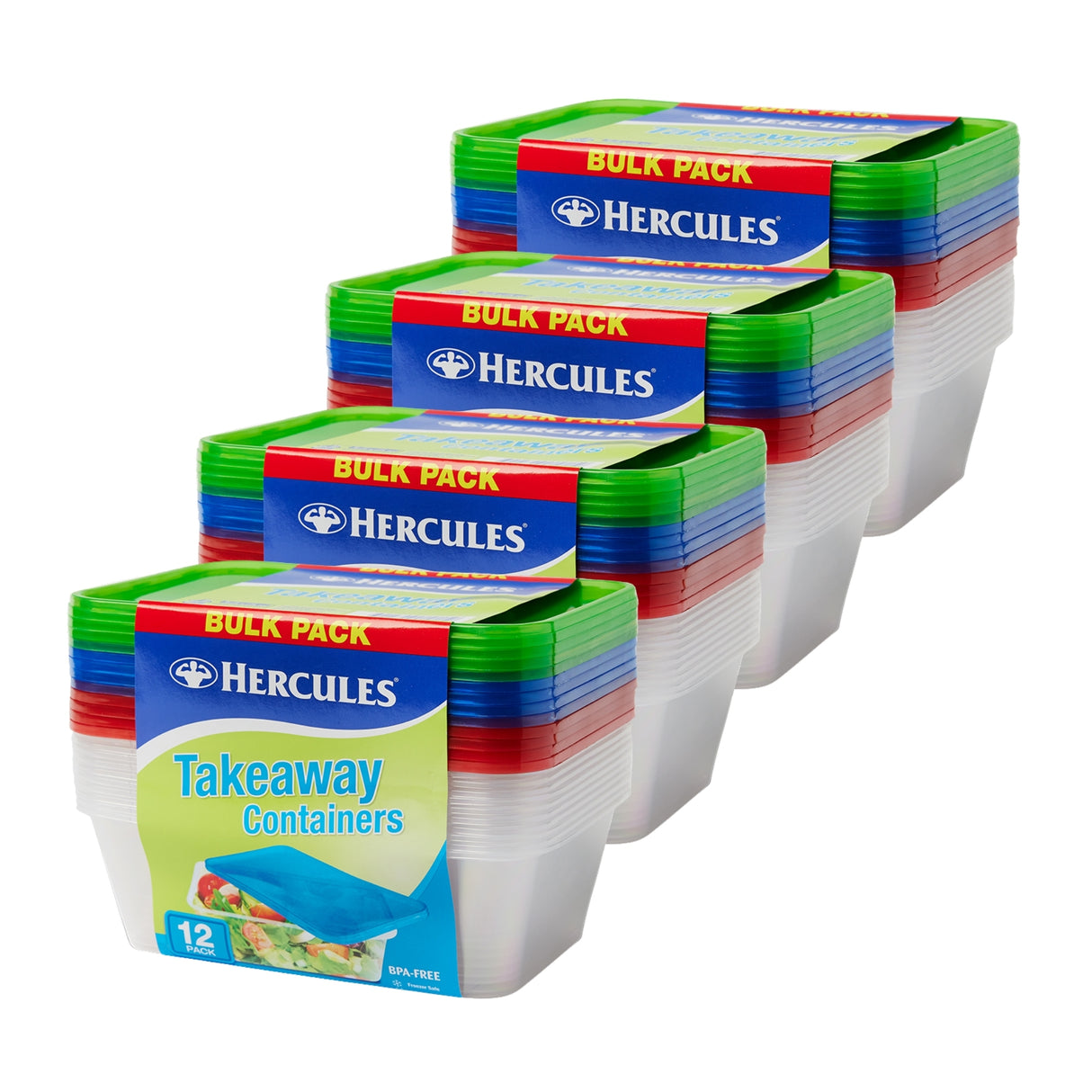Hercules Takeaway Food Containers 12pk x 750ml x4-2017004939607412736