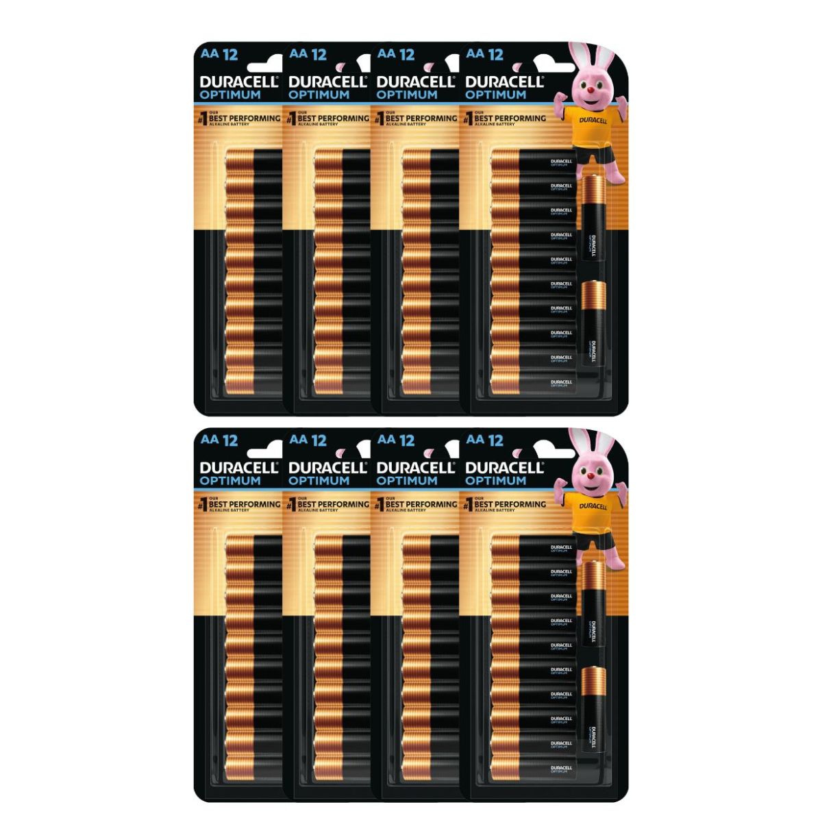 Duracell Optimum AA Batteries 12pk x8-2018816862590210049