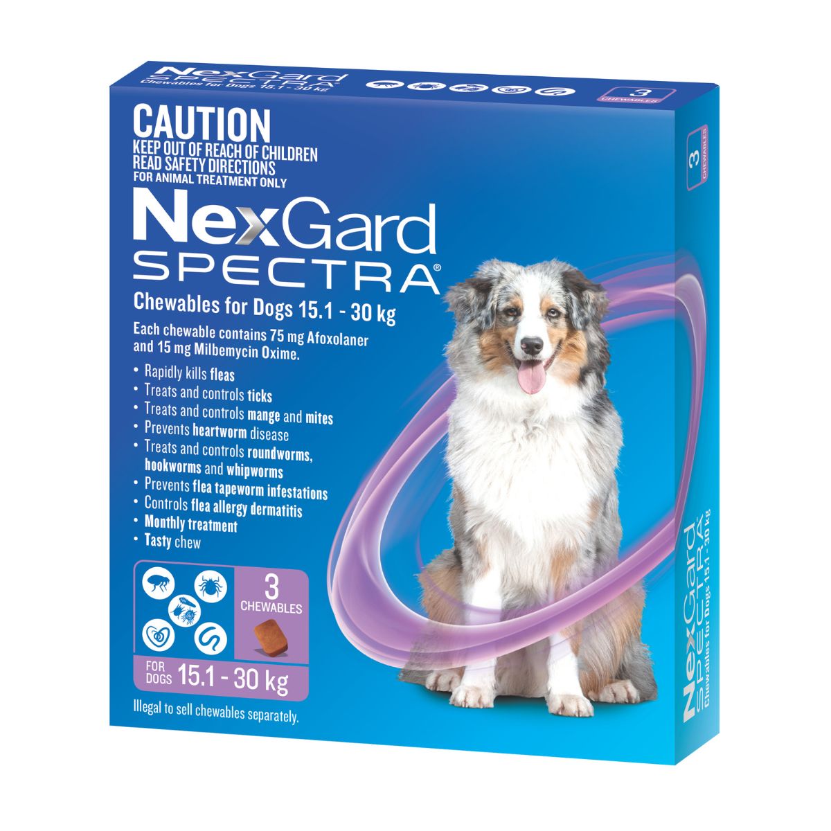 NexGard Spectra Dogs 15.1-30kg 3pk-2006732764795244544