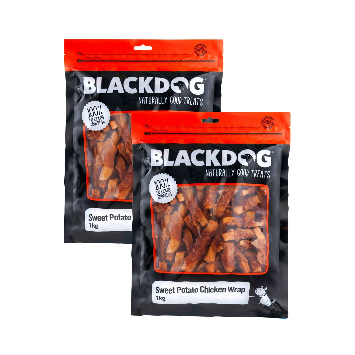 Blackdog Sweet Potato & Chick Wrap 1kg x 2pk-2006733406699917313