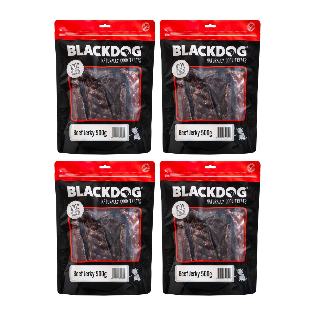 Blackdog Beef Jerky 500g x 4pk-2018816807602884609