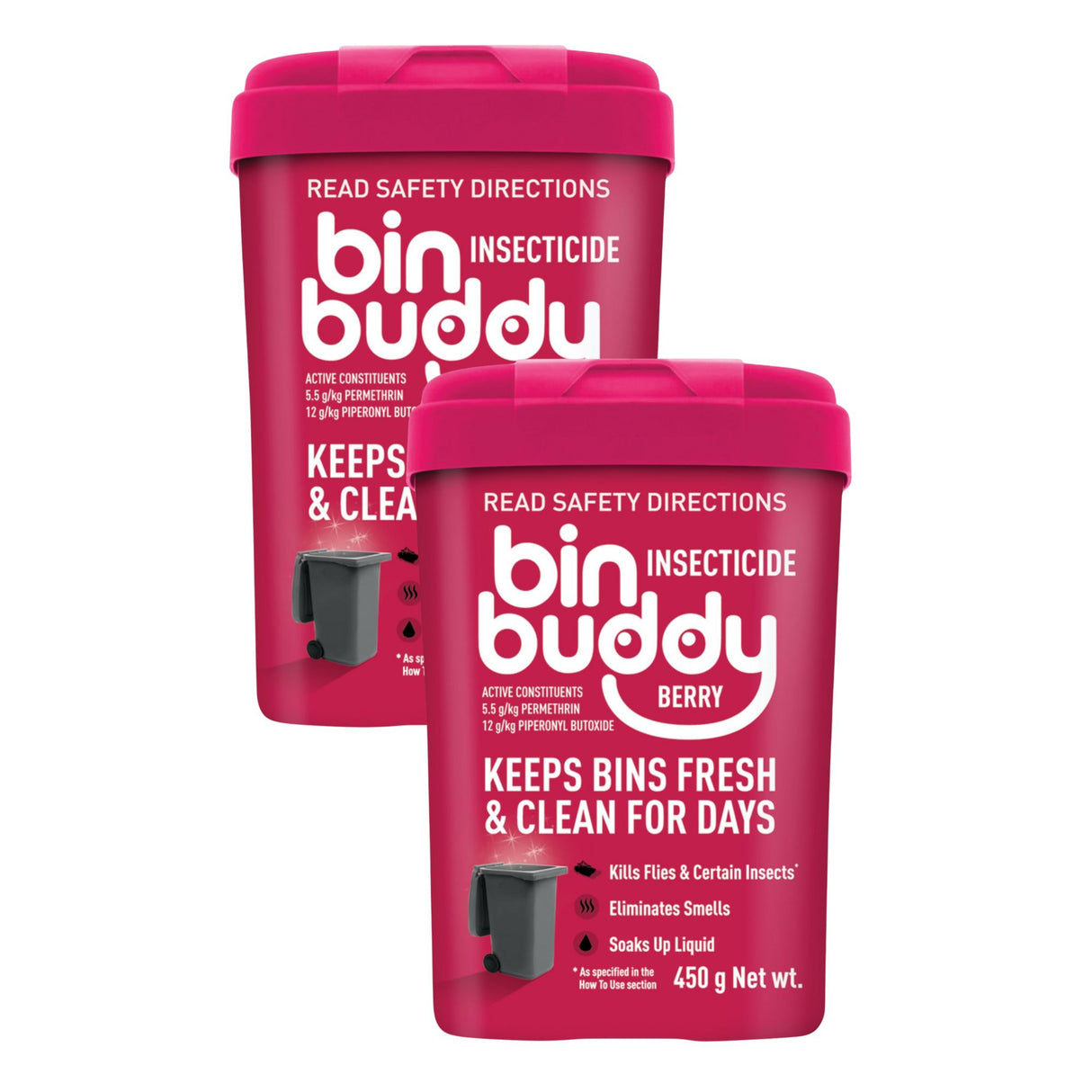 Bin Buddy Berry Blast 450g Powder x2-2017004929645940736
