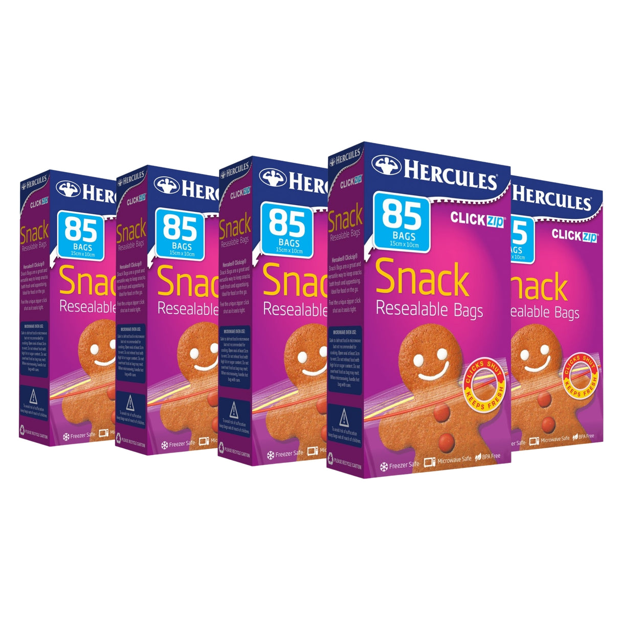 Hercules Snack Bags 85pk x5-2017004940530159616