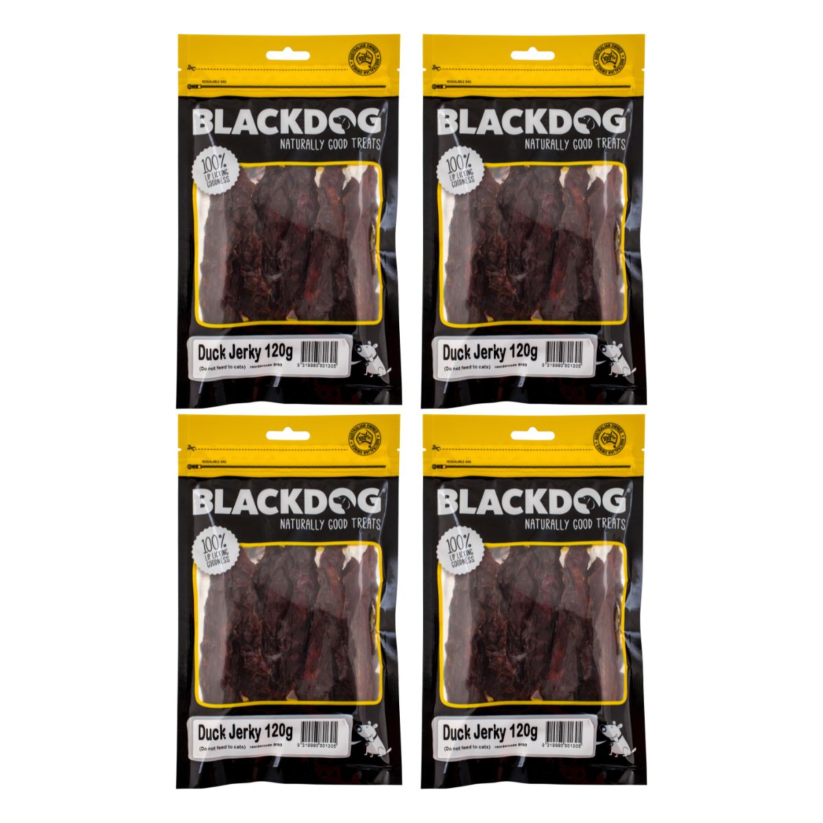 Blackdog Dog Treats Duck Jerkey 120g x4-2006732774580555777