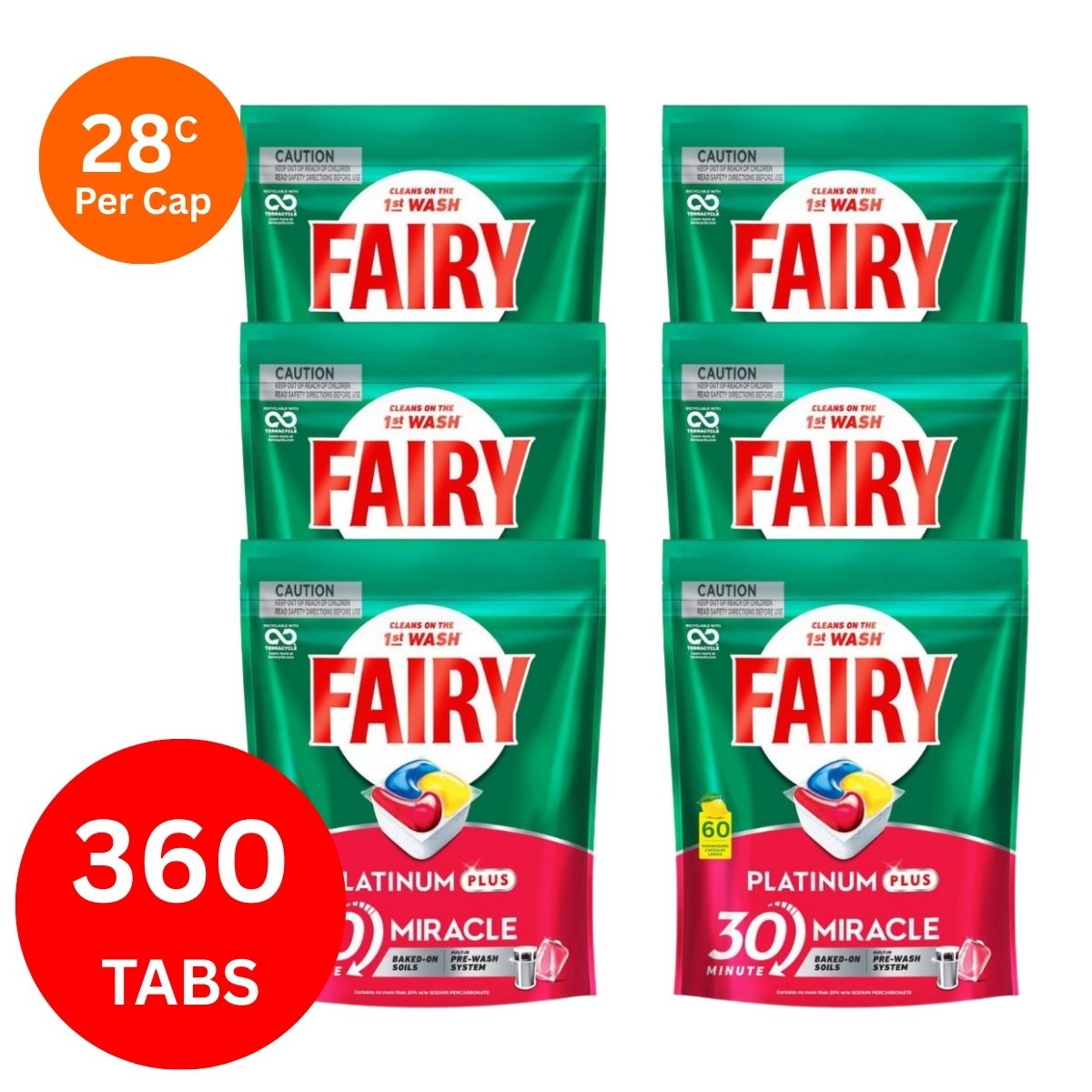 Fairy Platinum Plus x 360 Lemon Dishwasher Tablets-2018816863647174656