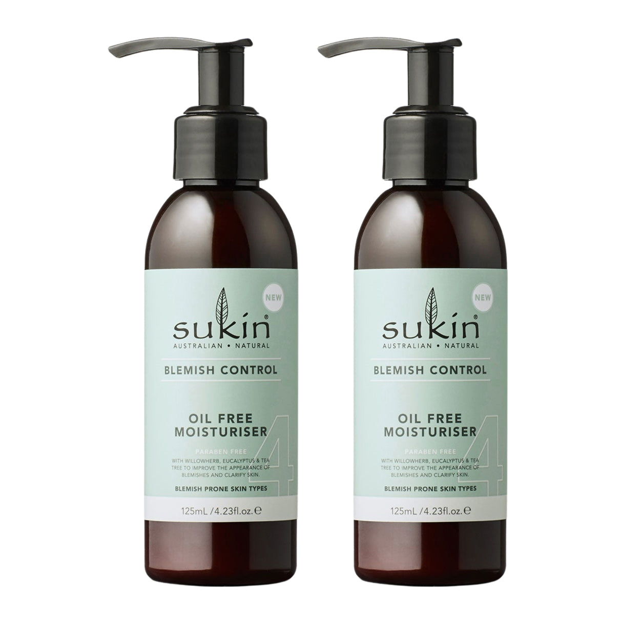 Sukin Blemish Oil Free Moisturiser 125ml x2-2017004955650625536
