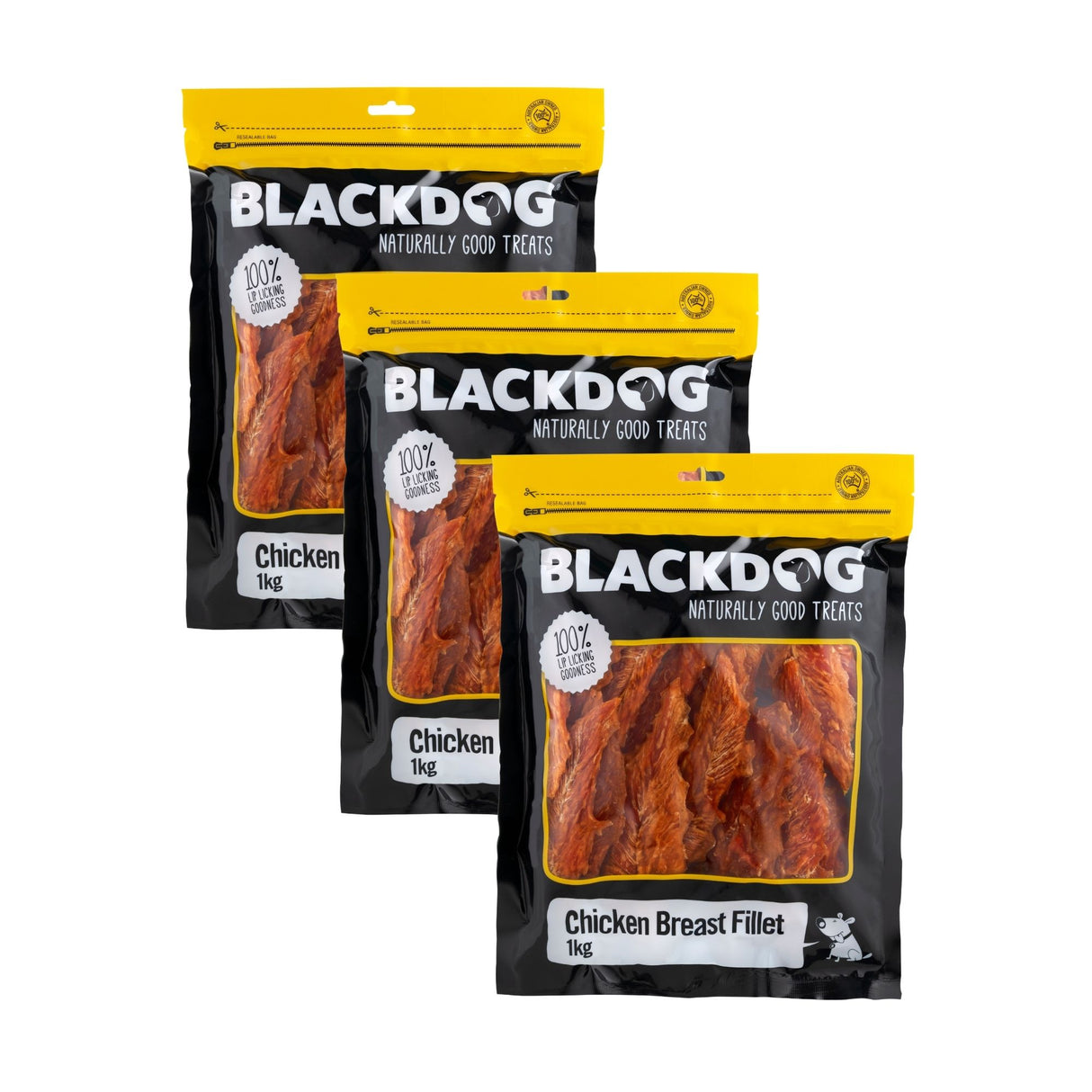 Blackdog Chicken Breast Fillets 1kg x 3pk-2018816825319624705