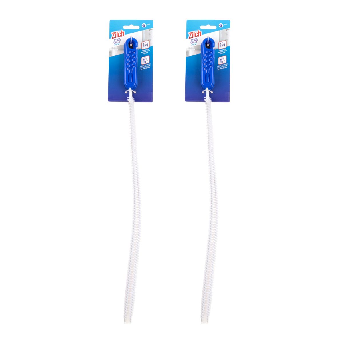 2x Zilch 50cm Brush Drain Cleaner 2pk-2006732770772127745