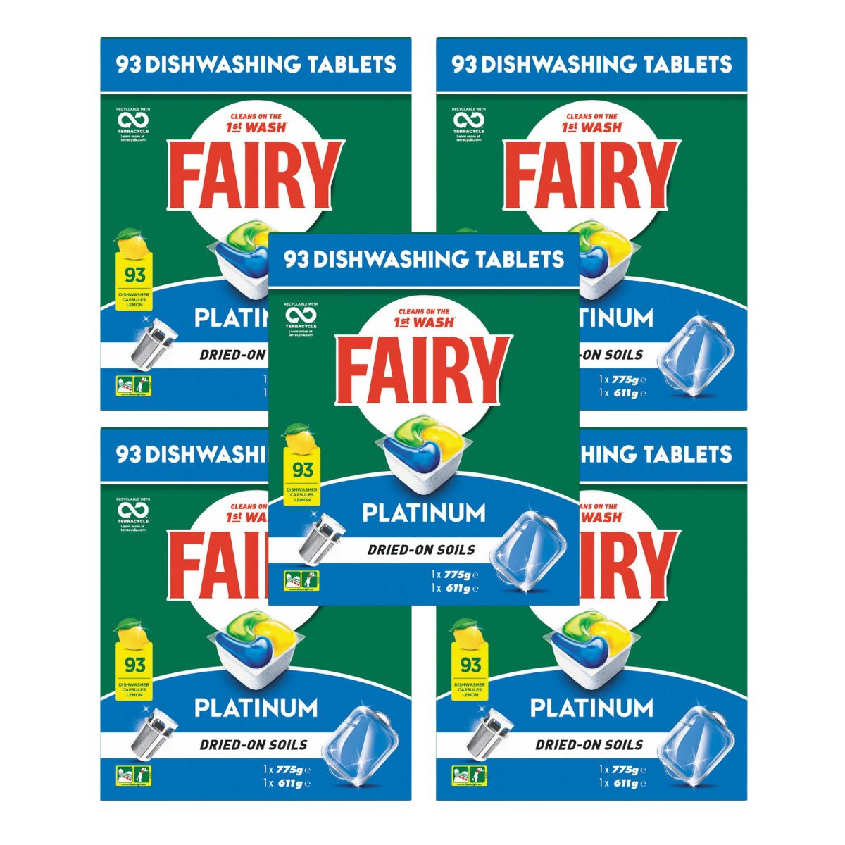 Fairy Platinum x 465 Lemon Dishwasher Tablets-2006732779861184514