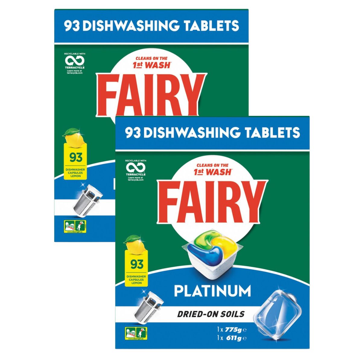 Fairy Platinum x 186 Lemon Dishwasher Tablets-2006732779383033858