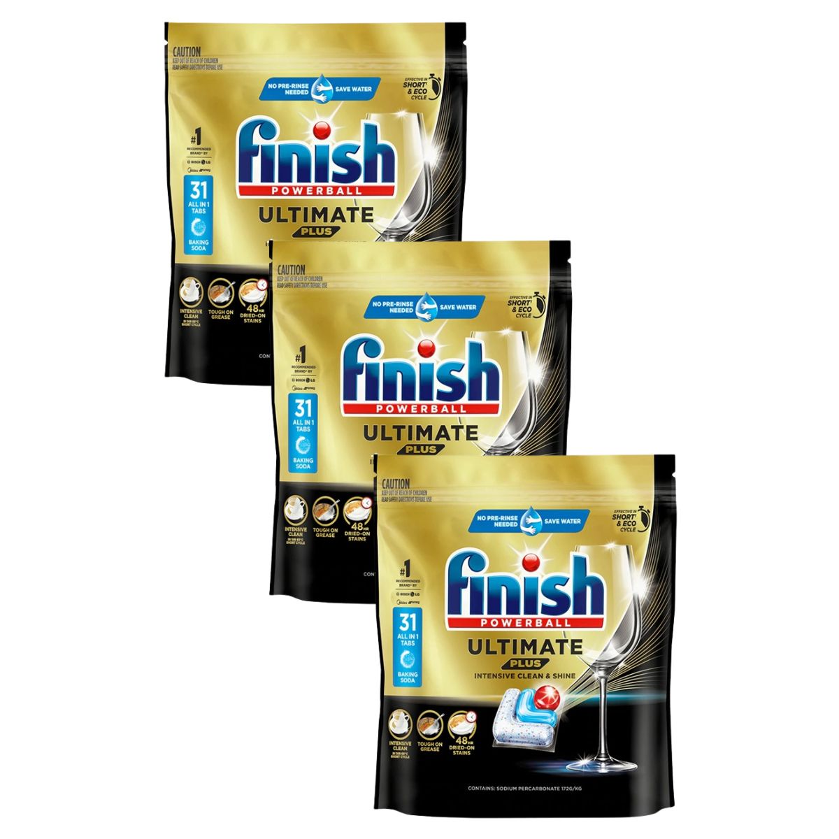 Finish Ultimate Plus x 93 Baking Soda Dishwasher Tablets-2006732758352793602