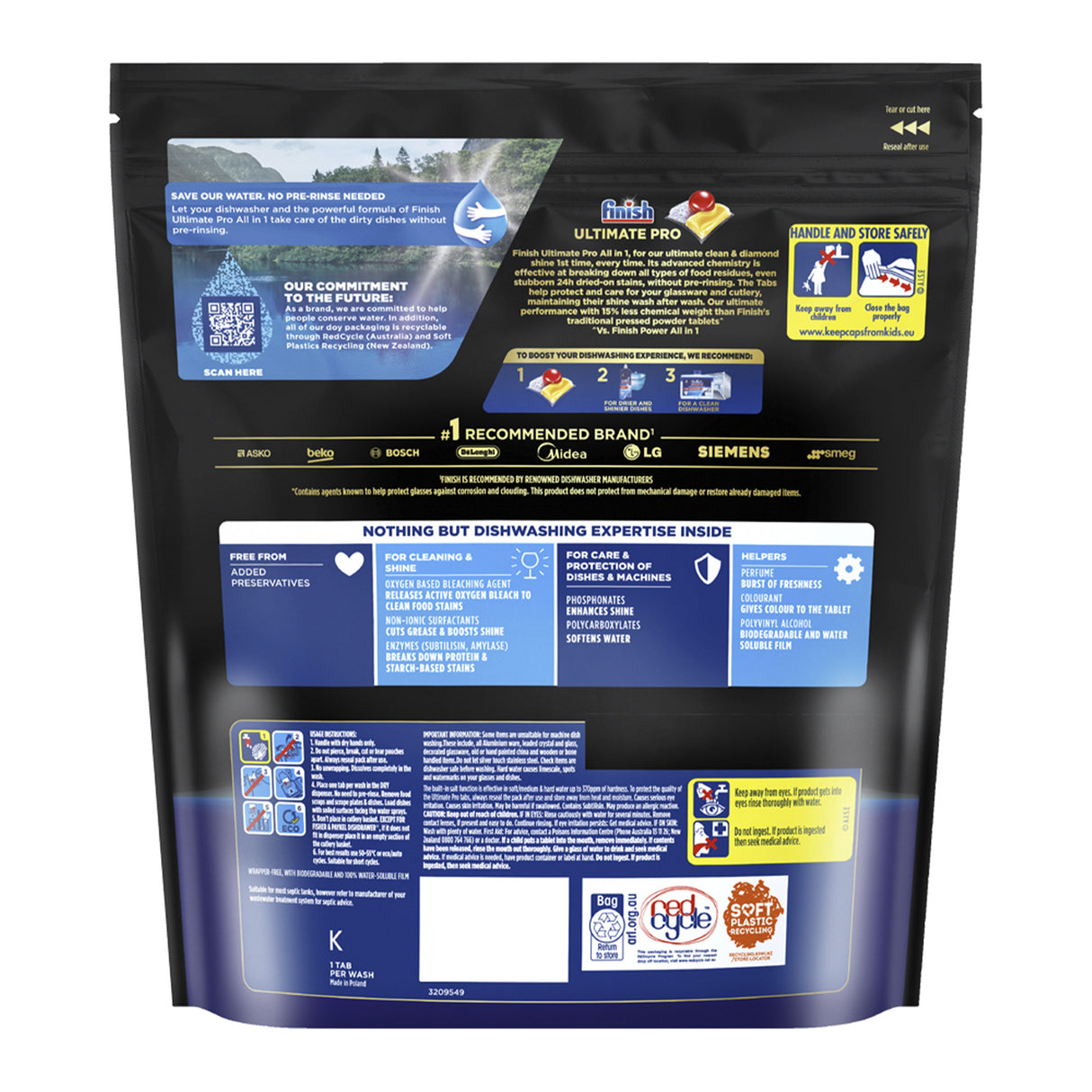 Finish Ultimate Pro x 130 Lemon Dishwasher Tablets-2006732782117720065