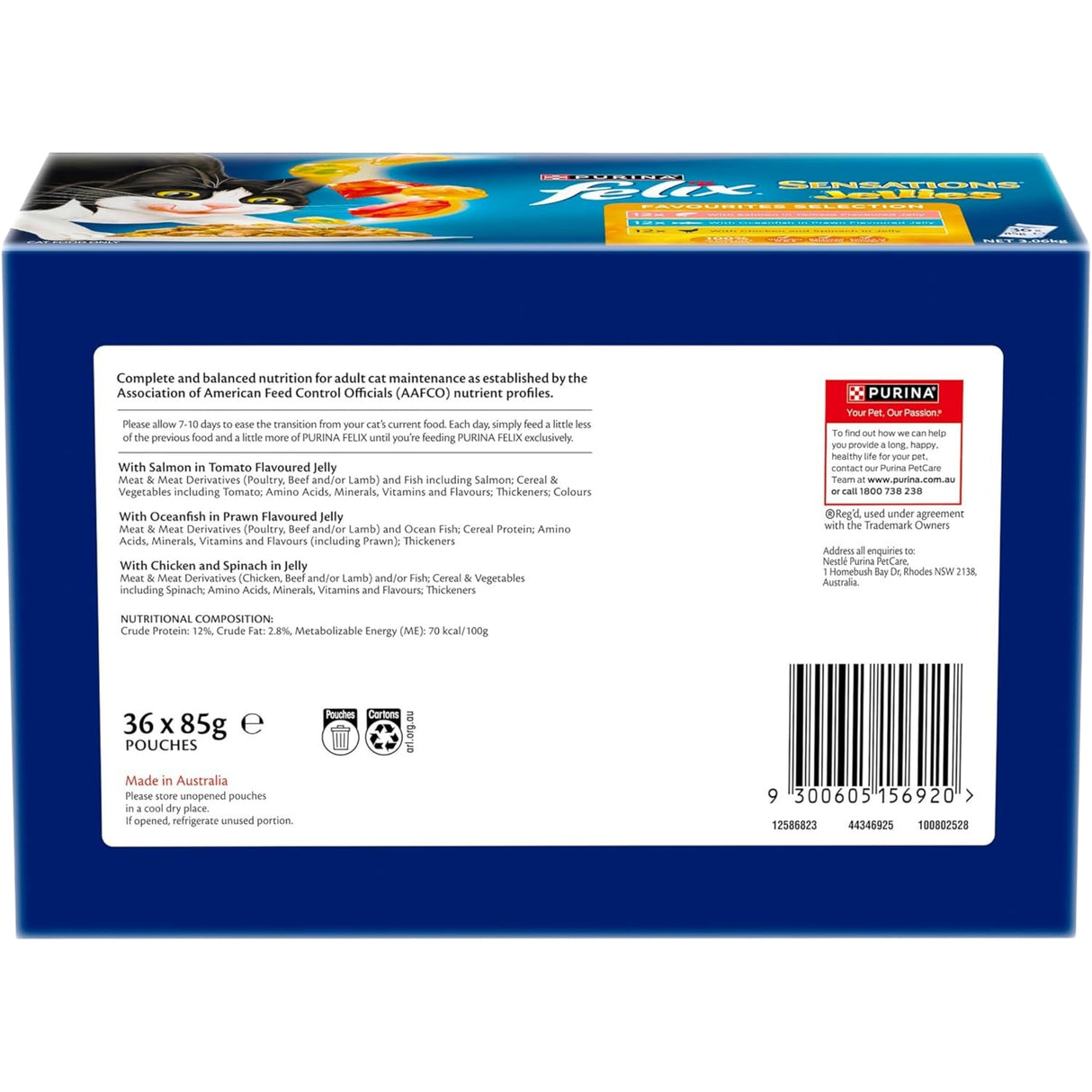 Felix Sensation Jellies Favourites Selection 36 x 85g-2017004933060104194