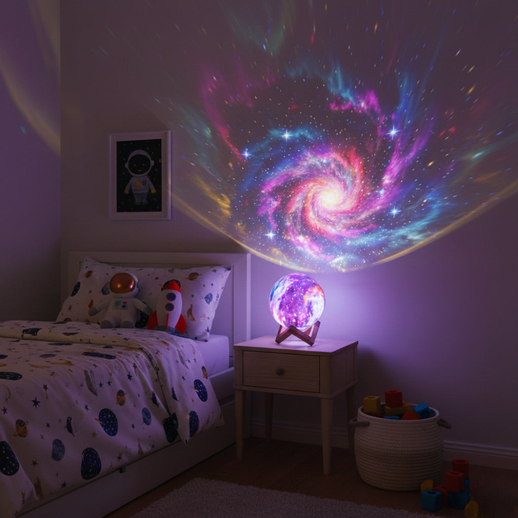 Lil' Dreamers Touch Lamp Galaxy Moon-2017004951410184194