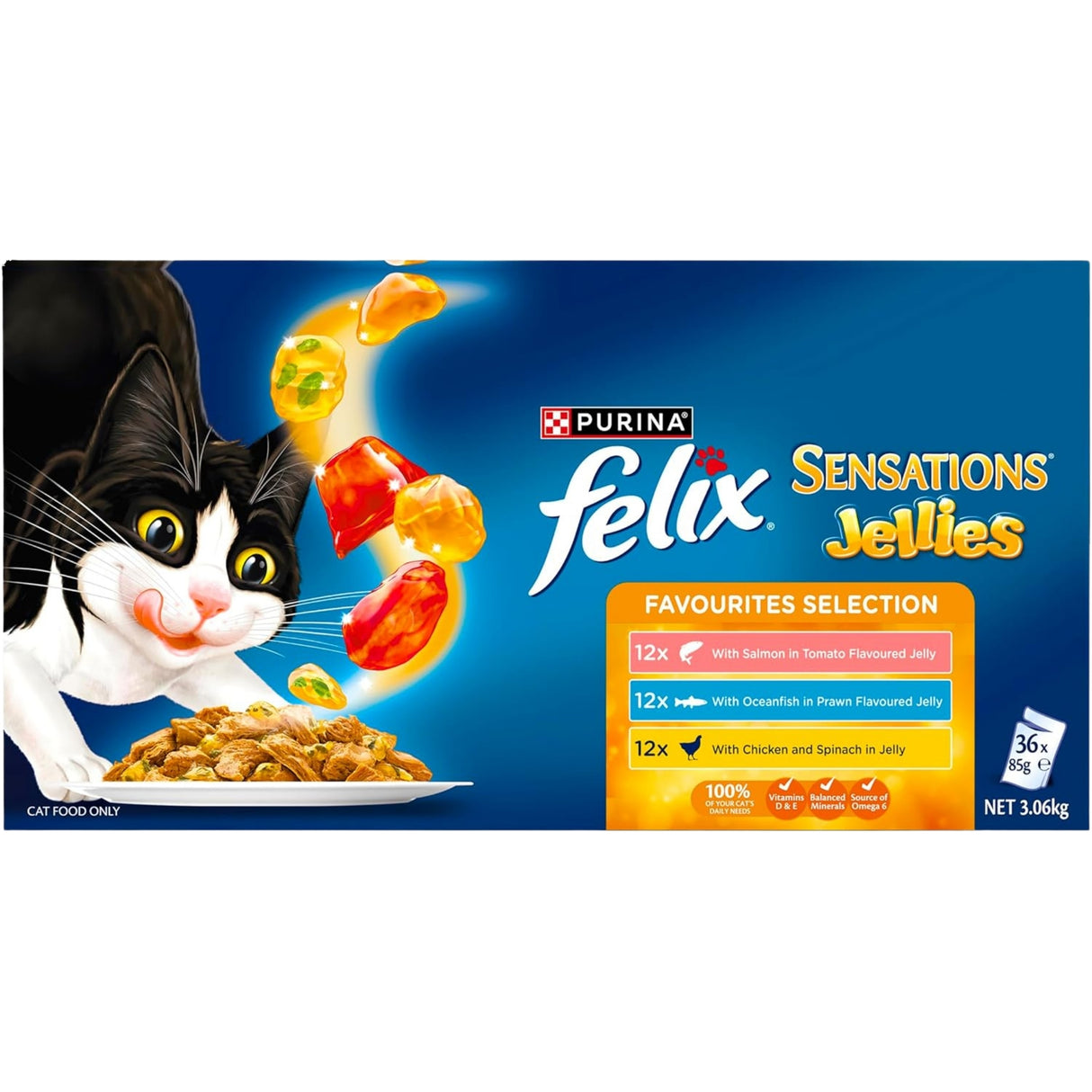 Felix Sensation Jellies Favourites Selection 36 x 85g-2017004933060104195