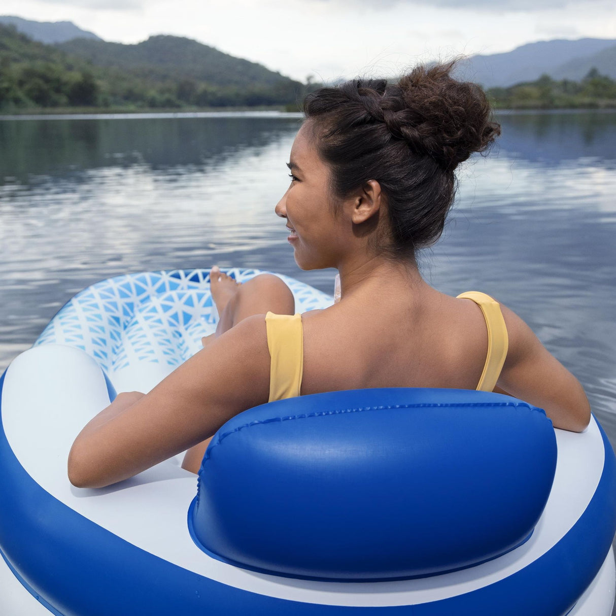 Hydro-Force 1.91m x 1.07m Indigo Wave Lounge-2017004942845415427