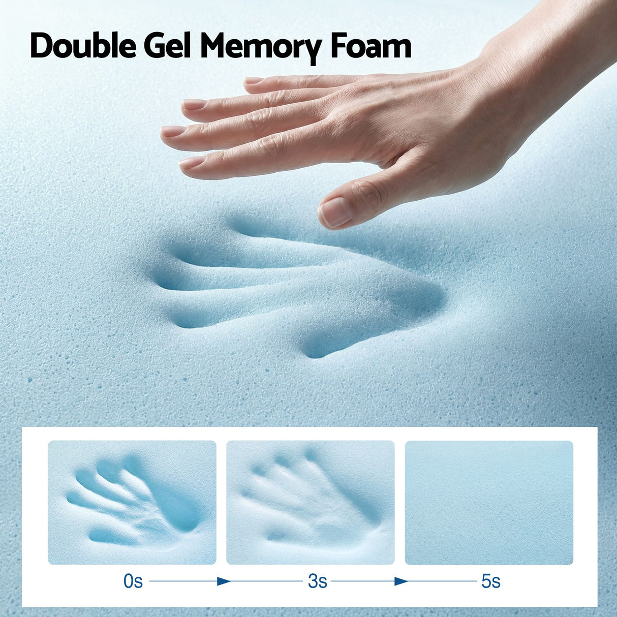 RoomSense Double Mattress, 34cm Thick Medium Soft Hybrid Mattress for Back Pain Relief, Tencel Cooling Pocket Spring Mattress Double Size in a Box