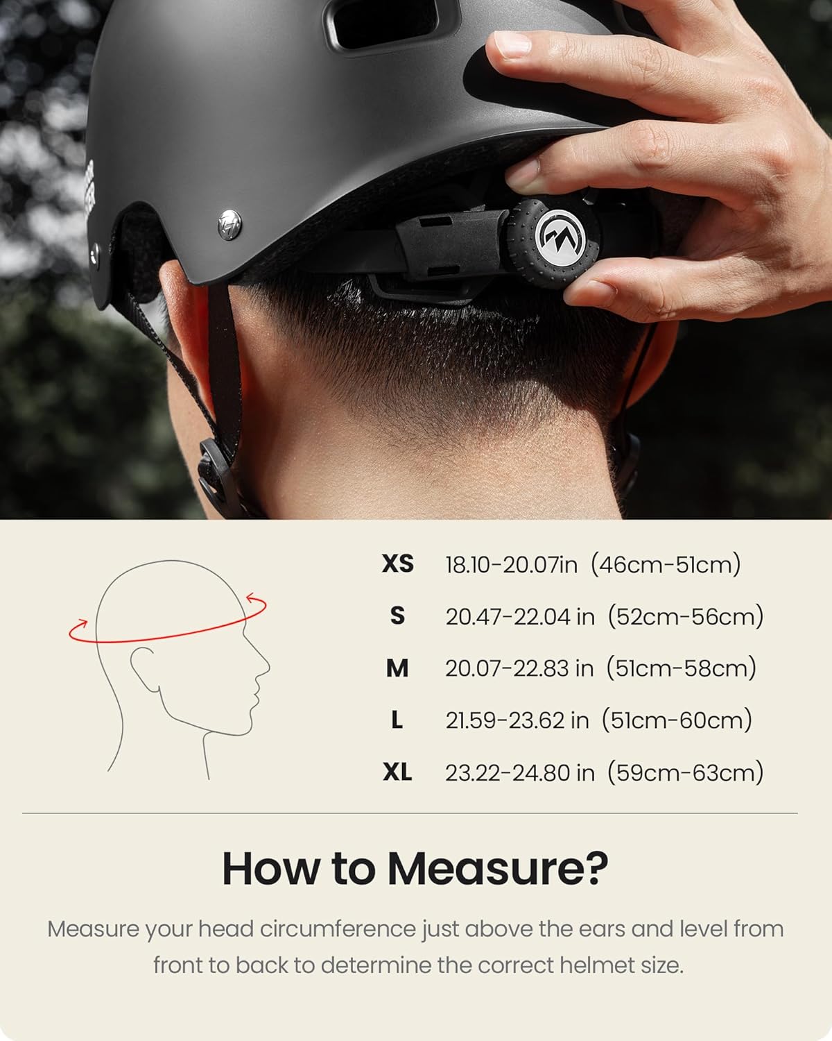 OutdoorMaster Skateboard Cycling Helmet - Two Removable Liners Ventilation Multi-Sport Scooter Roller Skate Inline Skating Rollerblading for Adults-Black-Small