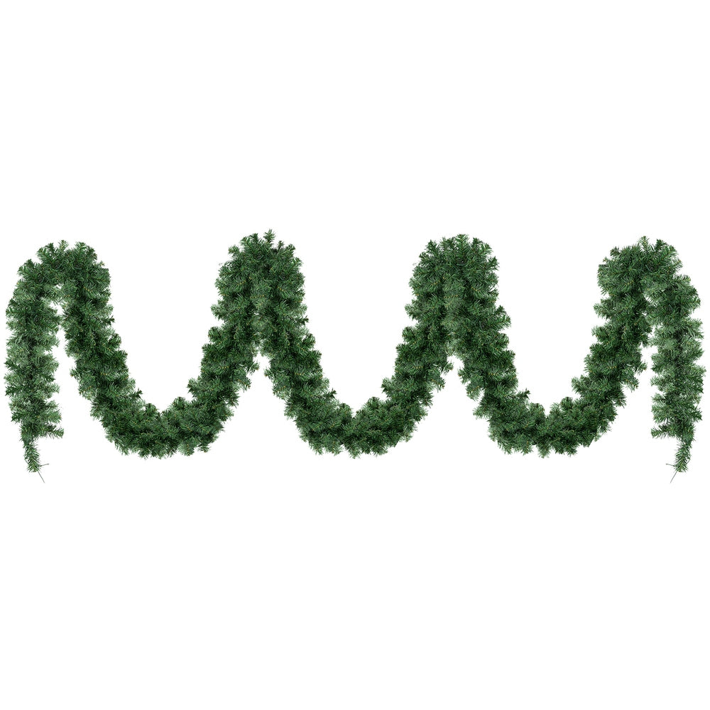 Festive Glow 10M Prelit Christmas Garland with 700 LED Tips for Holiday Decor