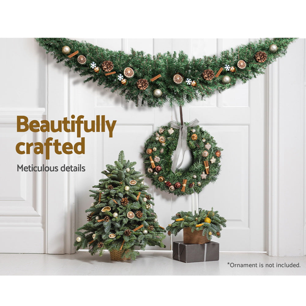 Luminous Evergreen 1.8m Christmas Garland - Festive Holiday Decor for Weddings and Parties