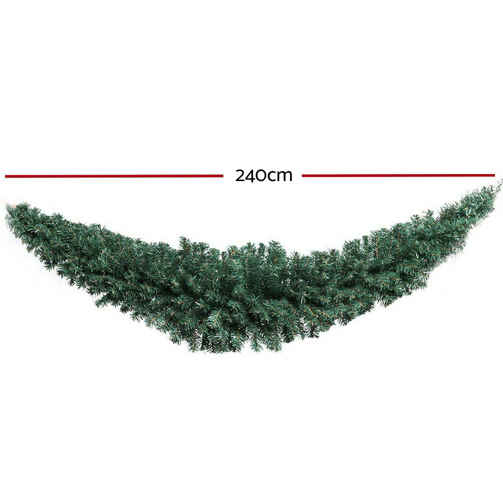 Luminous 2.4m Holiday Garland for Christmas Celebrations and Weddings