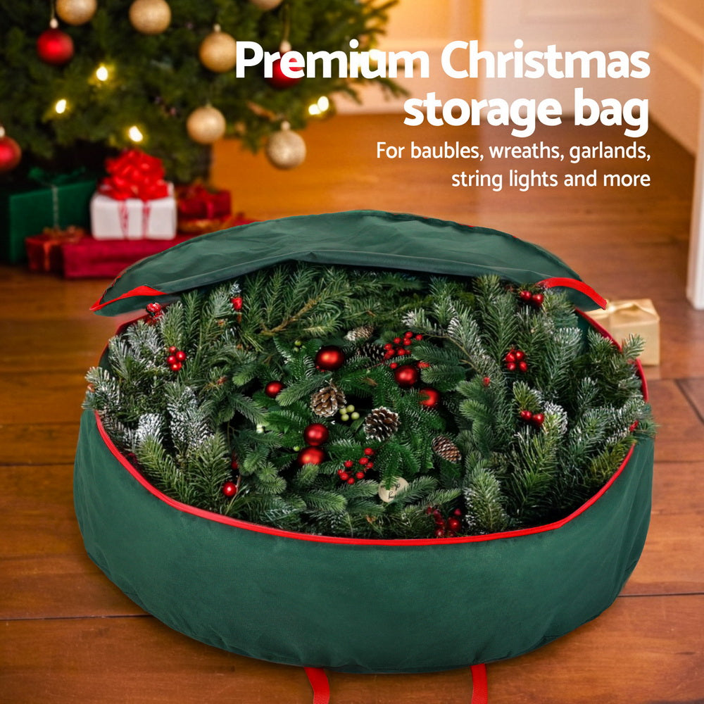 Christmas Organiser Storage Bag for Wreaths and Ornaments - Jingle Jollys