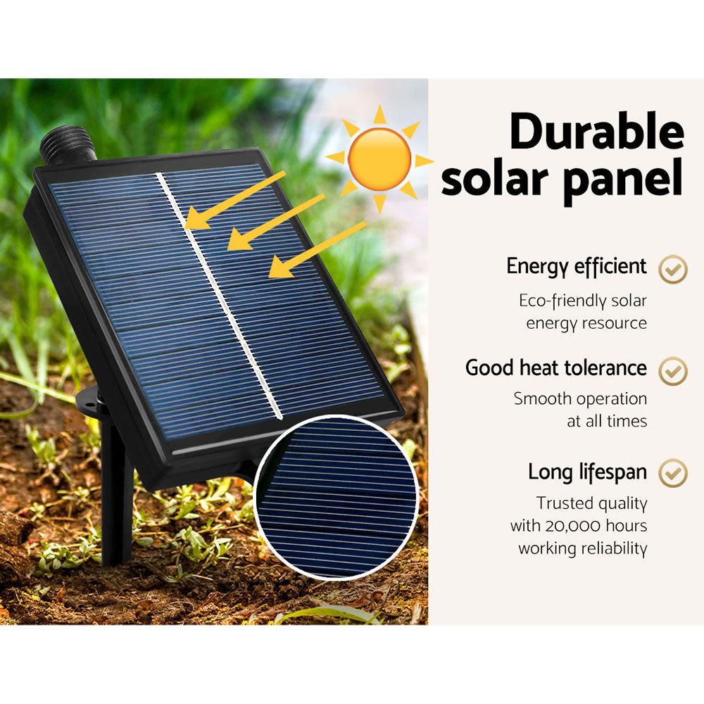 5ft Solar-Powered LED Christmas Tree with 304 Twinkling Lights