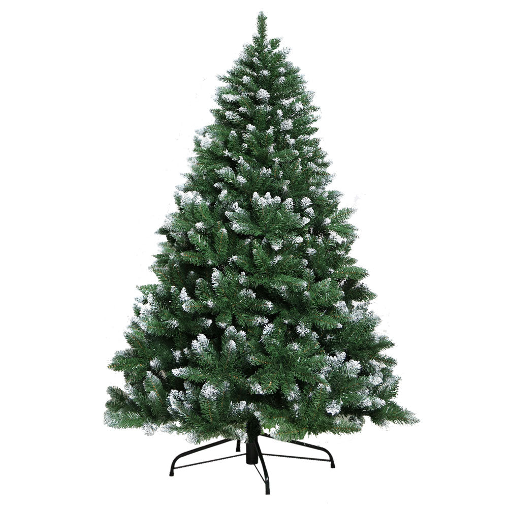 Snowy Elegance 1.8m Christmas Tree with 650 Lifelike Tips