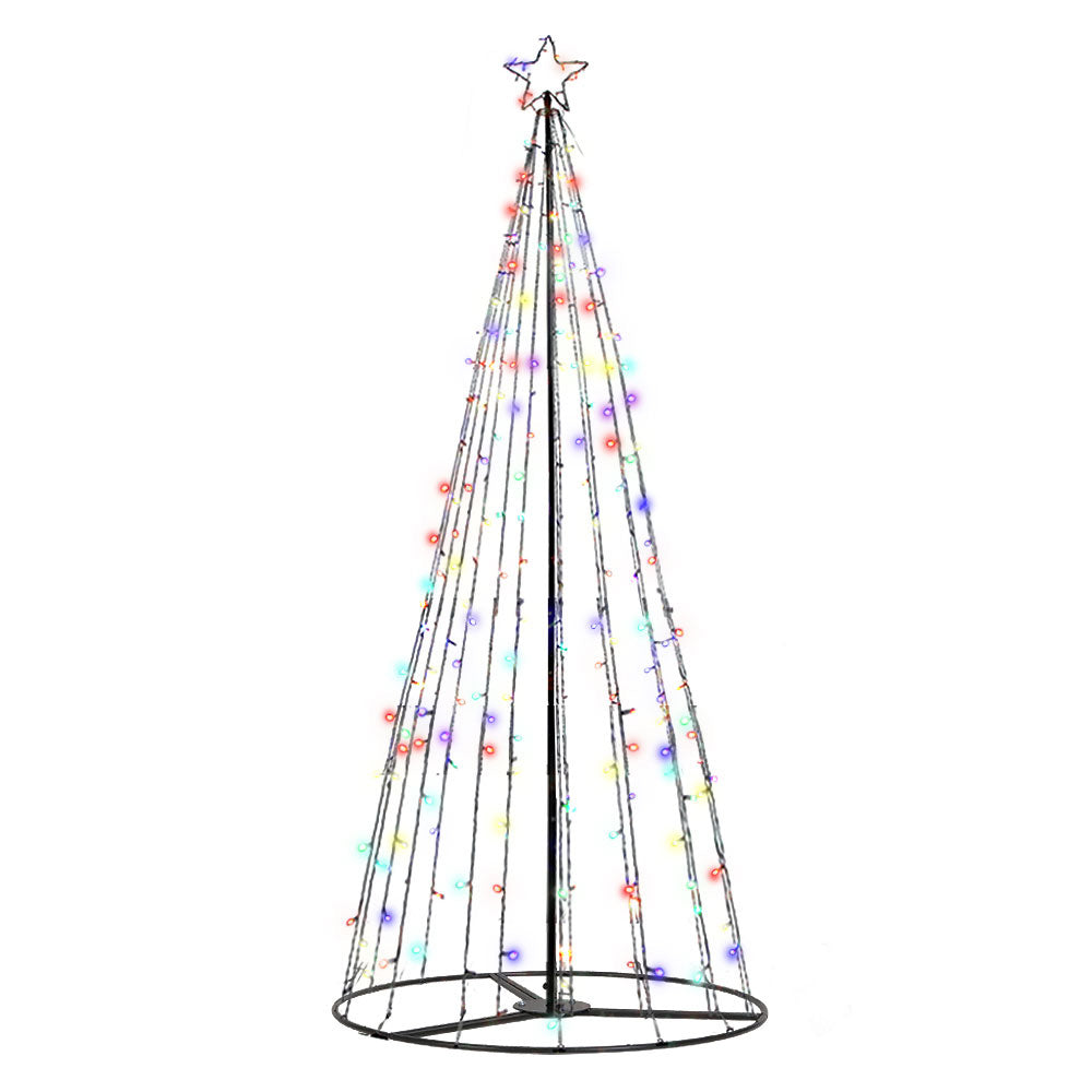 12ft Solar-Powered LED Christmas Tree with 400 Twinkling Lights