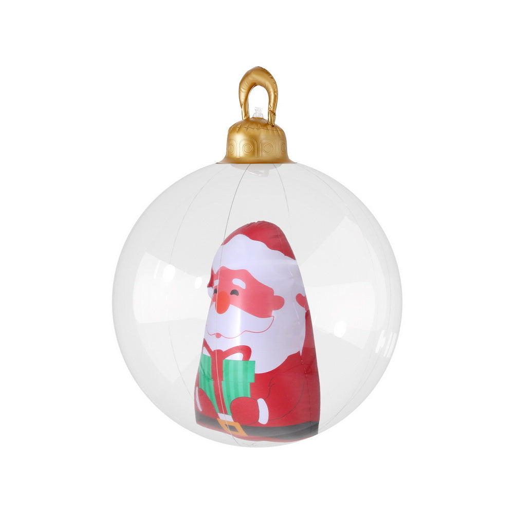 Giant 60cm Inflatable Santa Bauble - Jingle Jollys Christmas Decoration