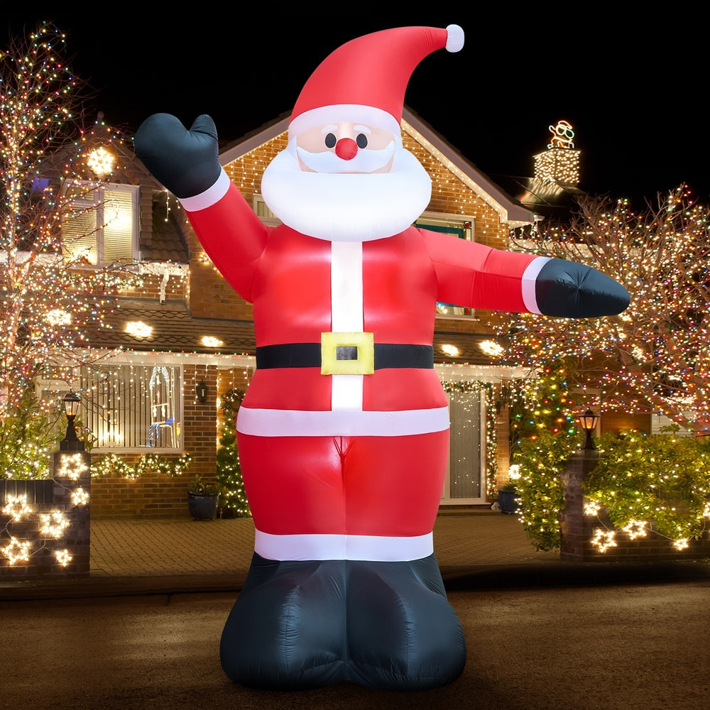 Tinseltown Christmas Inflatable 5M Santa Claus with LED Light