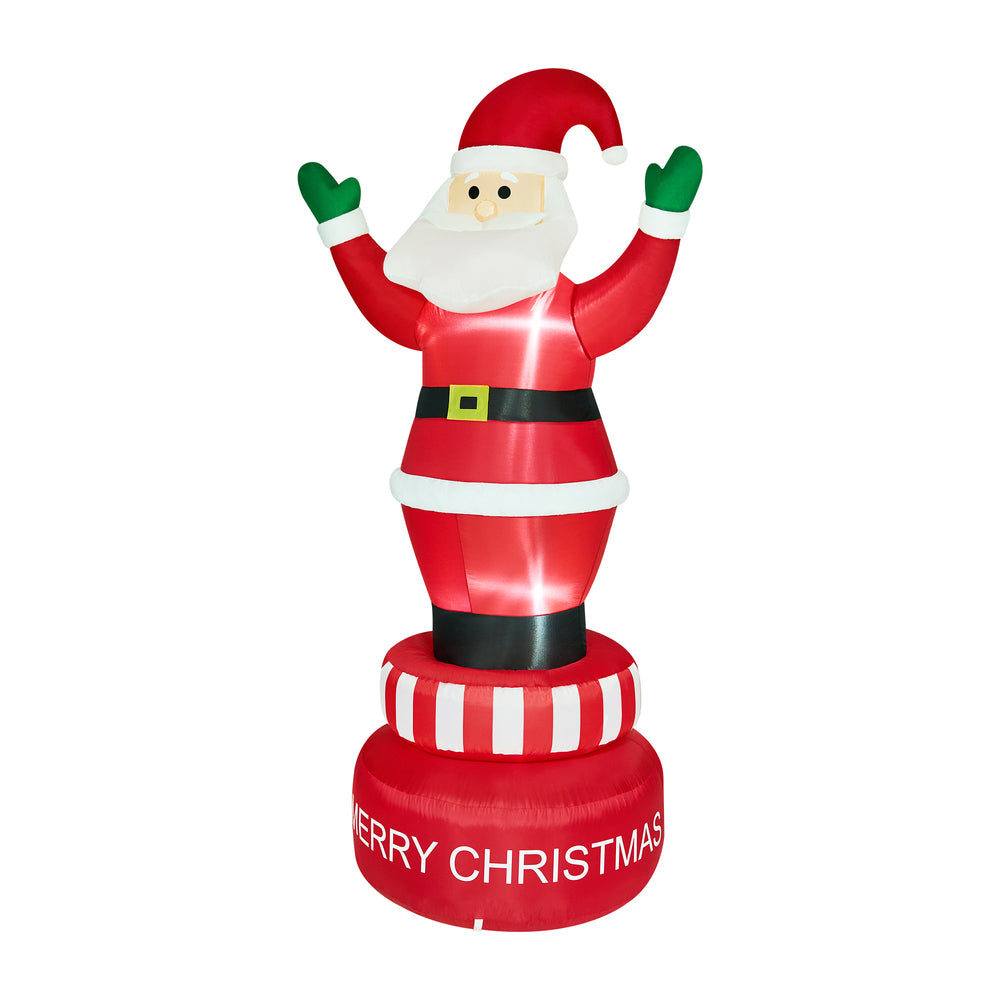 Tinseltown 2.4M Christmas Inflatable Spinning Santa Claus with LED Light