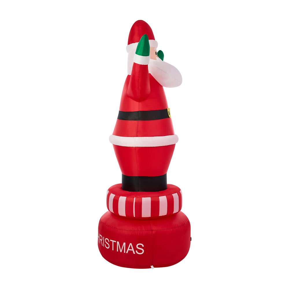 Tinseltown 2.4M Christmas Inflatable Spinning Santa Claus with LED Light