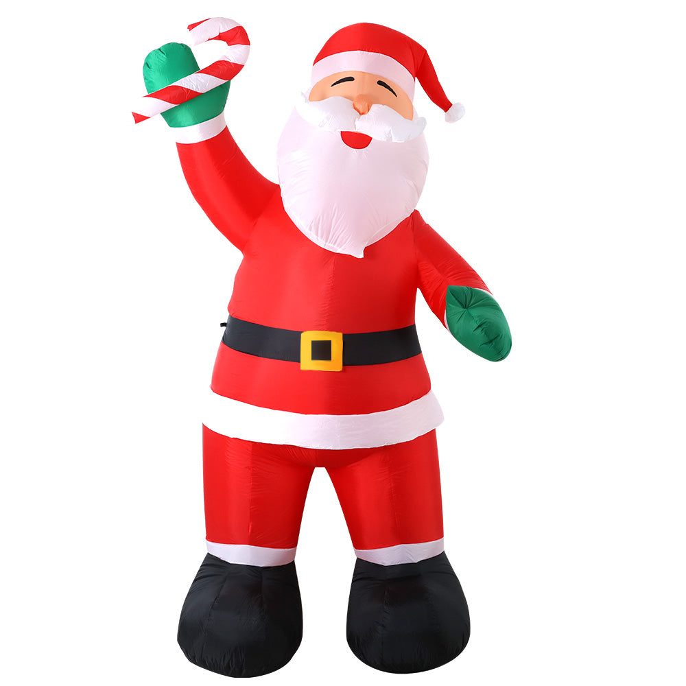Giant Inflatable Santa Claus for Christmas - 3M LED Holiday Decoration
