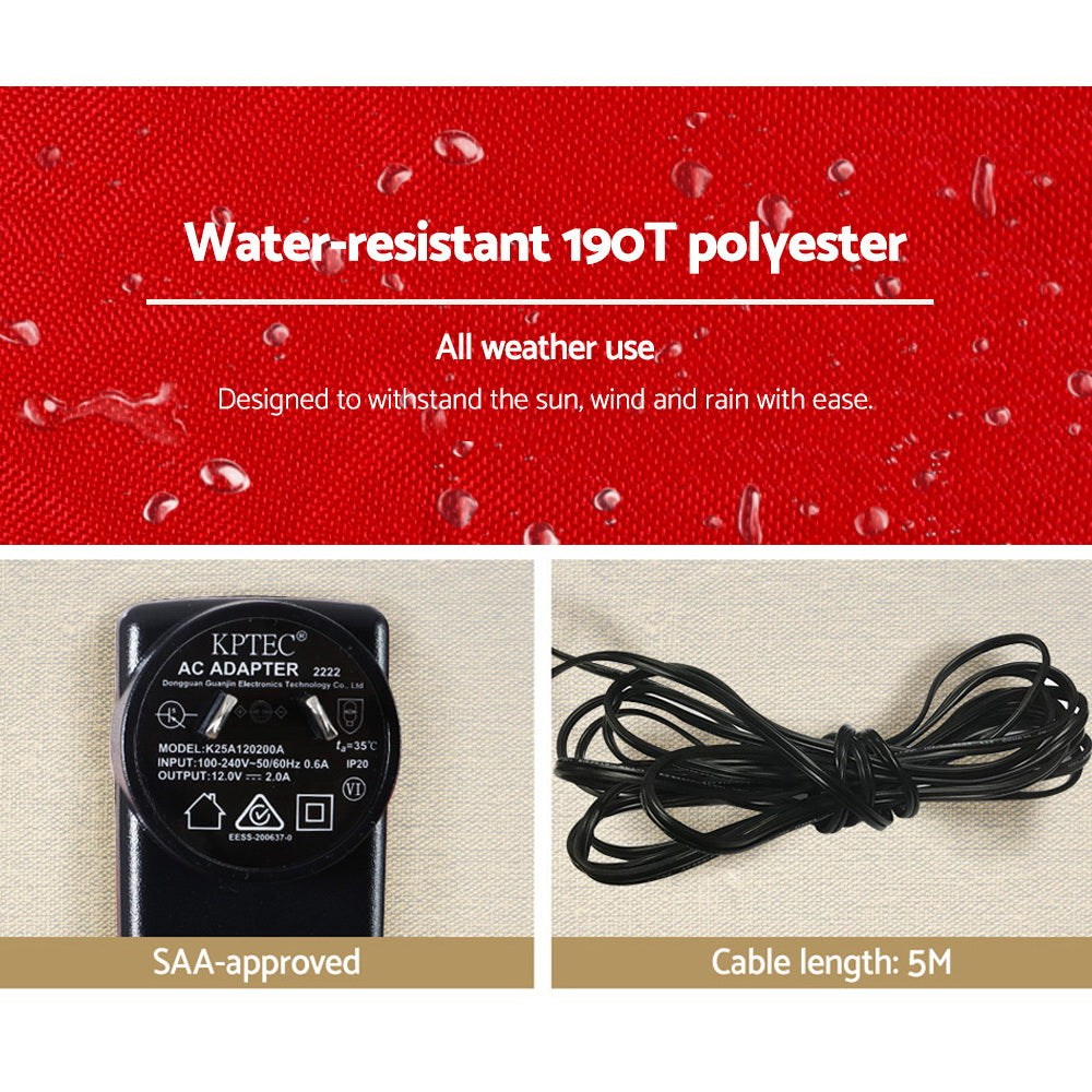 Giant Inflatable Santa Claus for Christmas - 3M LED Holiday Decoration