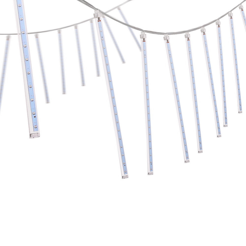 7M Jingle Jollys Icicle LED Christmas Lights with 288 Bulbs - Meteor Shower Effect