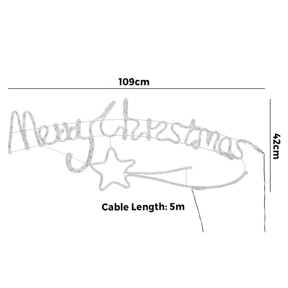 Tinseltown Christmas Light LED Motif Rope Lights 109cm