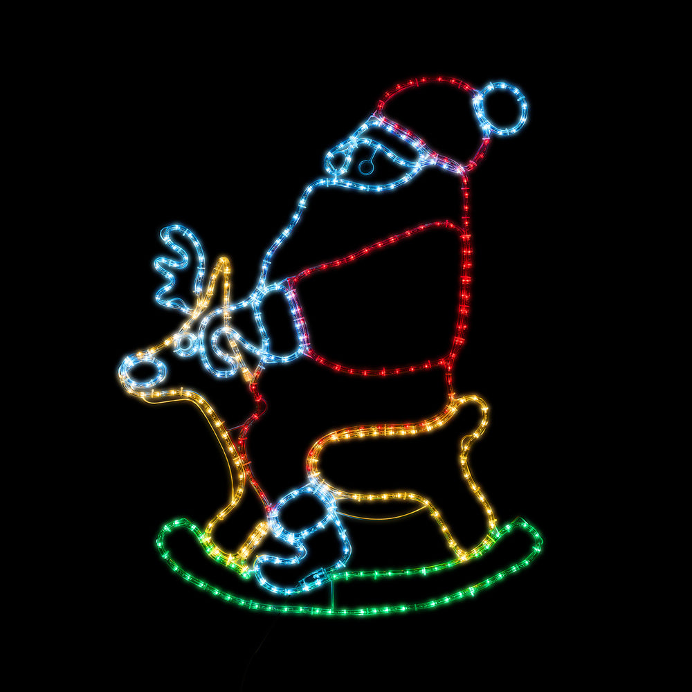 Tinseltown Christmas Light LED Motif Rope Lights Santa Claus
