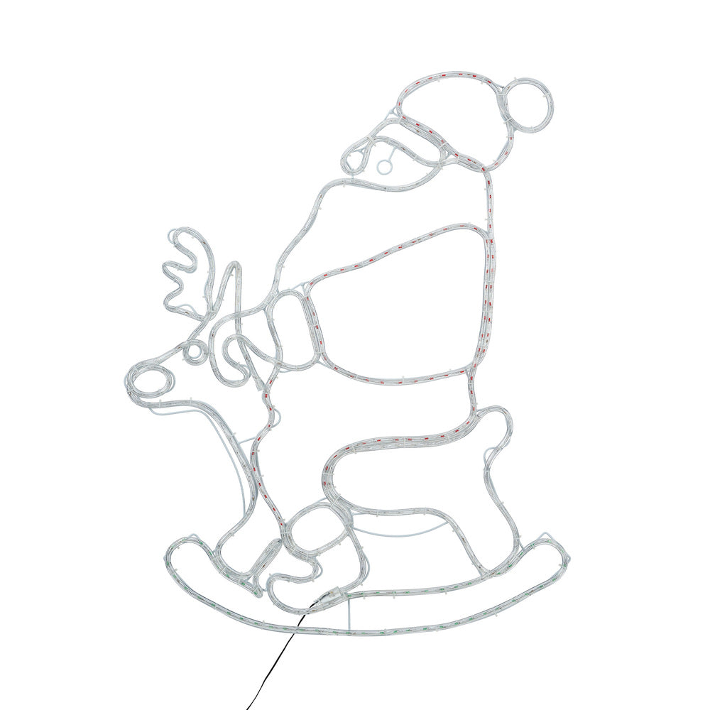 Tinseltown Christmas Light LED Motif Rope Lights Santa Claus