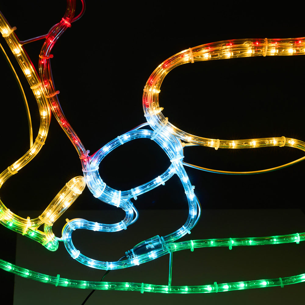 Tinseltown Christmas Light LED Motif Rope Lights Santa Claus