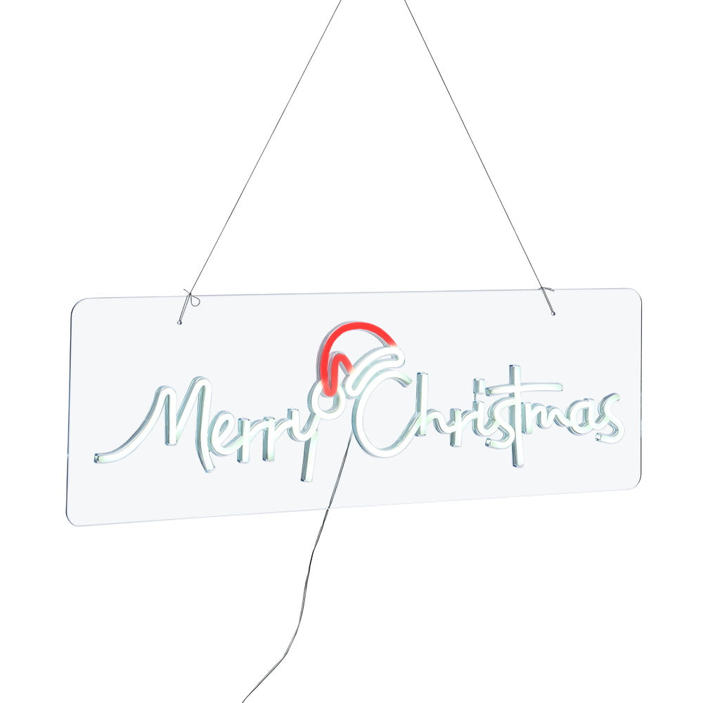 Tinseltown Merry Christmas Sign Light LED Motif Rope Lights 76cm