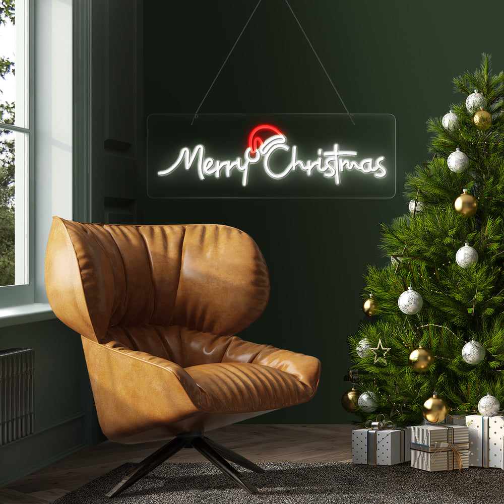 Tinseltown Merry Christmas Sign Light LED Motif Rope Lights 76cm