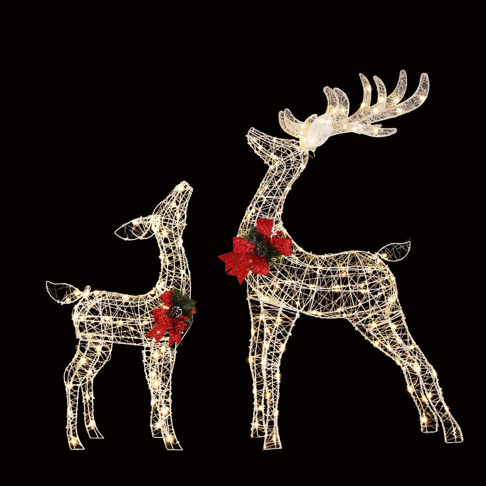 170 LED Jingle Jollys Reindeer Fairy Lights - 2 Pack Christmas Decor