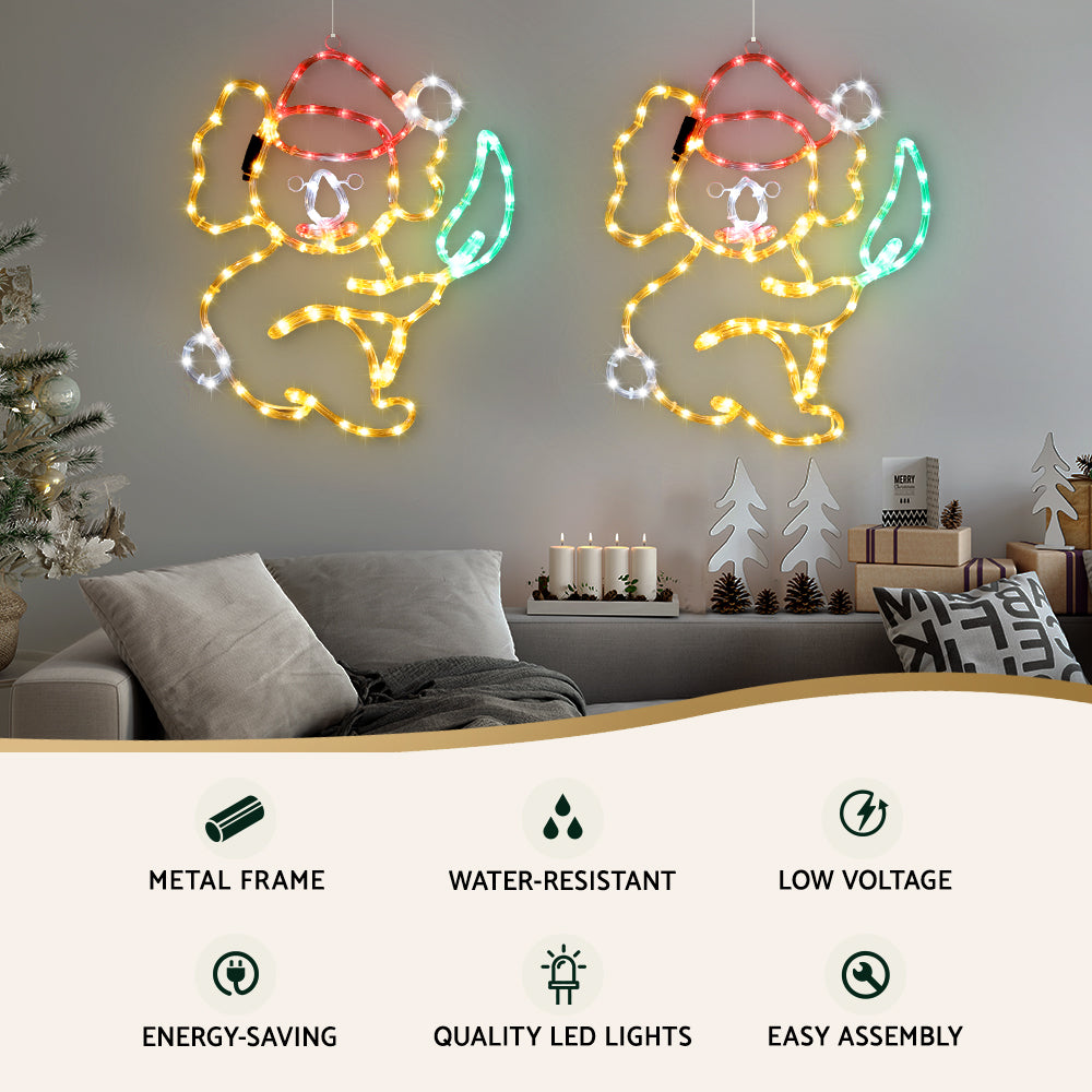 Jingle Jollys 216 LED Outdoor Christmas Rope Lights - 0.48M Festive Decoration