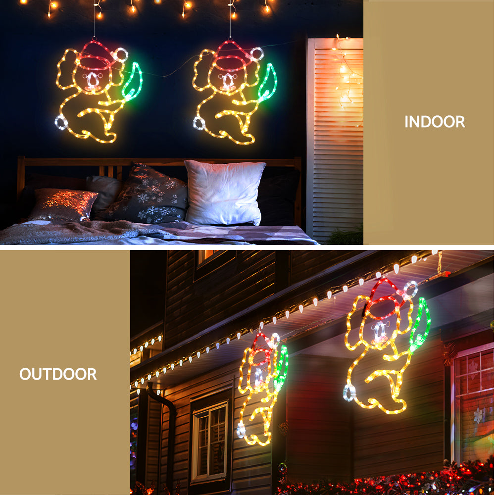 Jingle Jollys 216 LED Outdoor Christmas Rope Lights - 0.48M Festive Decoration