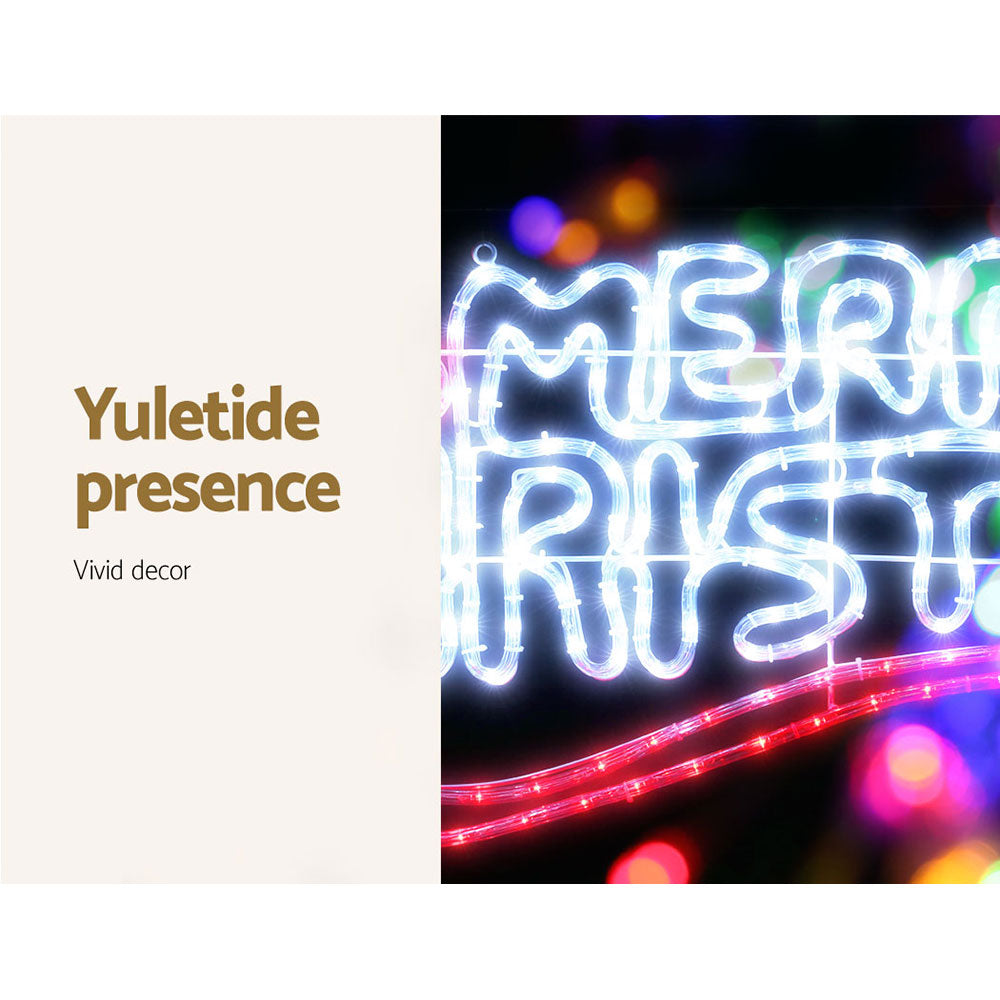 Jingle Jollys 288 LED Multi-Coloured Christmas Lights - 0.96M Outdoor & Indoor Decorations