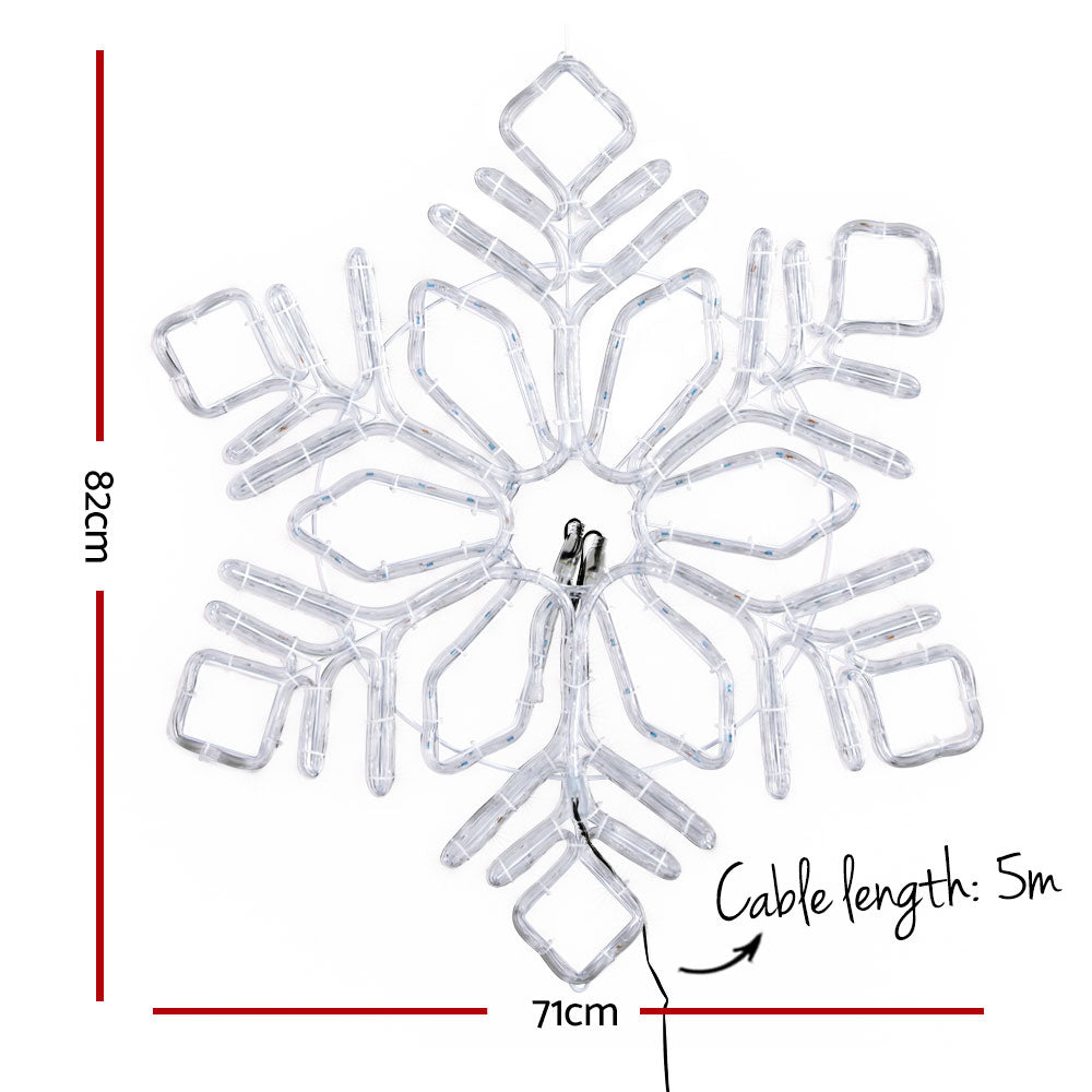 304 LED Snowflake Christmas Lights - Jingle Jollys Festive Decor