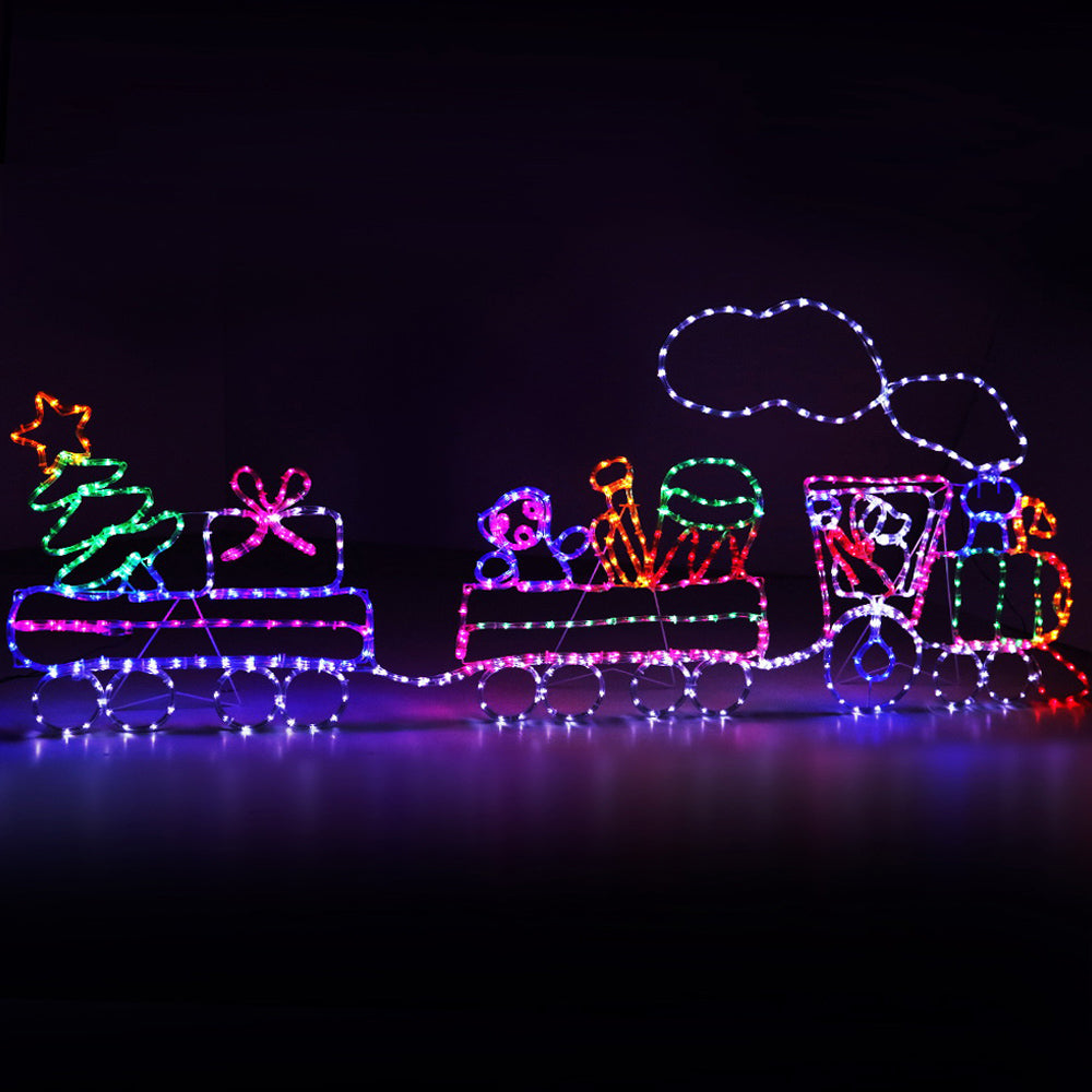 Magical 2.1M LED Train Motif Christmas Lights - Jingle Jollys Holiday Decor