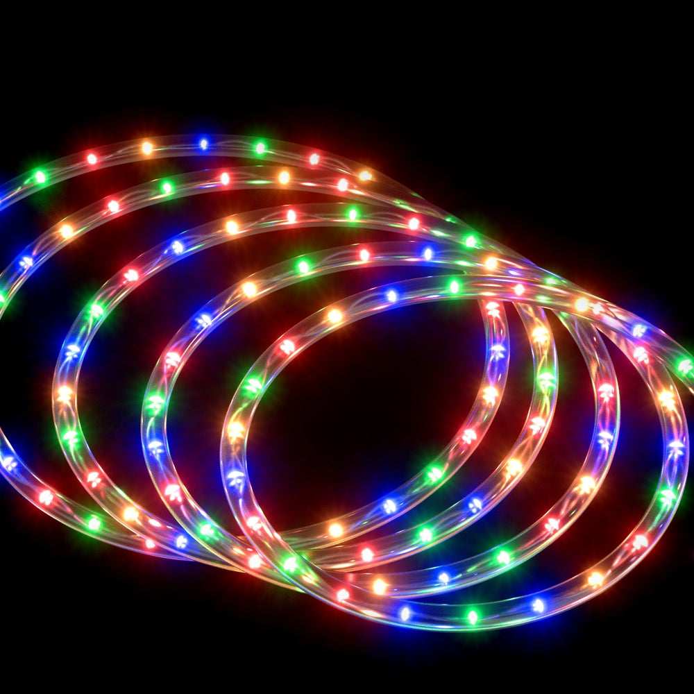 20M Colorful LED Christmas String Lights - Jingle Jollys Decorative Rope Lighting