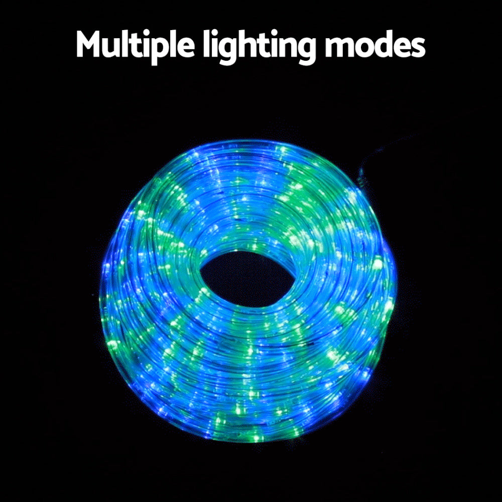 20M Colorful LED Christmas String Lights - Jingle Jollys Decorative Rope Lighting